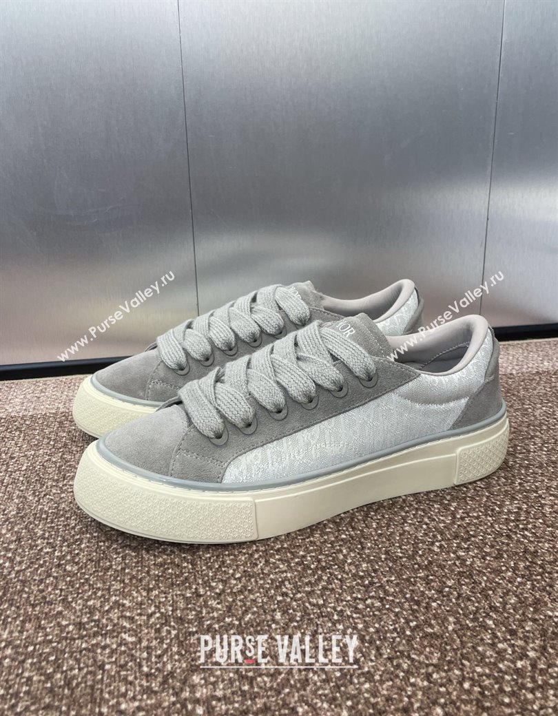 Travis x Dior B33 Low-top Sneakers in Oblique Jacquard and Suede Grey 2025 (JC-250220087)