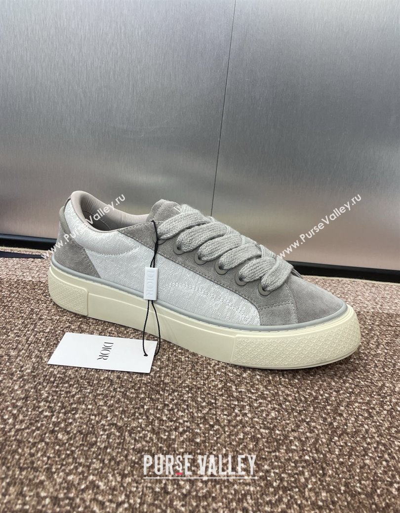 Travis x Dior B33 Low-top Sneakers in Oblique Jacquard and Suede Grey 2025 (JC-250220087)