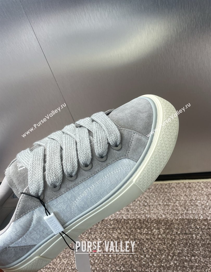 Travis x Dior B33 Low-top Sneakers in Oblique Jacquard and Suede Grey 2025 (JC-250220087)