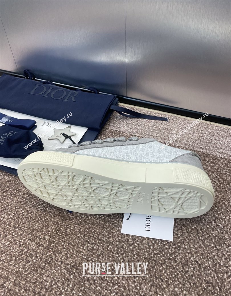 Travis x Dior B33 Low-top Sneakers in Oblique Jacquard and Suede Grey 2025 (JC-250220087)