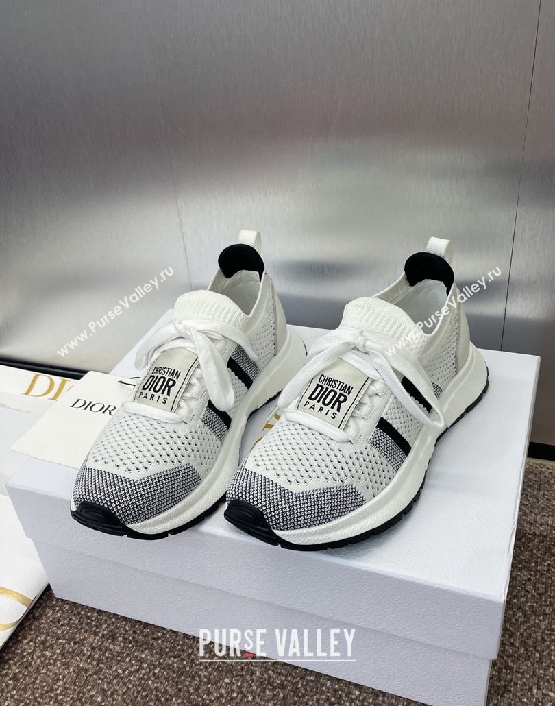 Dior RunnDior Sneakers in Technical Mesh White/Black 2025 (JC-250605032)