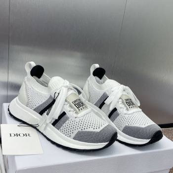 Dior RunnDior Sneakers in Technical Mesh White/Black 2025 (JC-250605032)