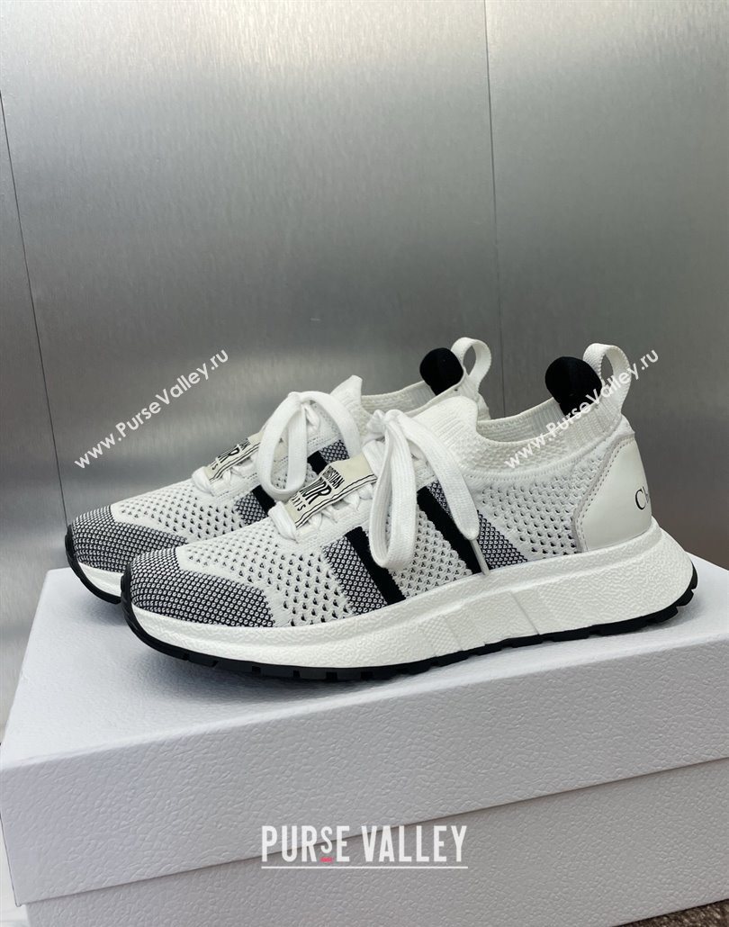 Dior RunnDior Sneakers in Technical Mesh White/Black 2025 (JC-250605032)