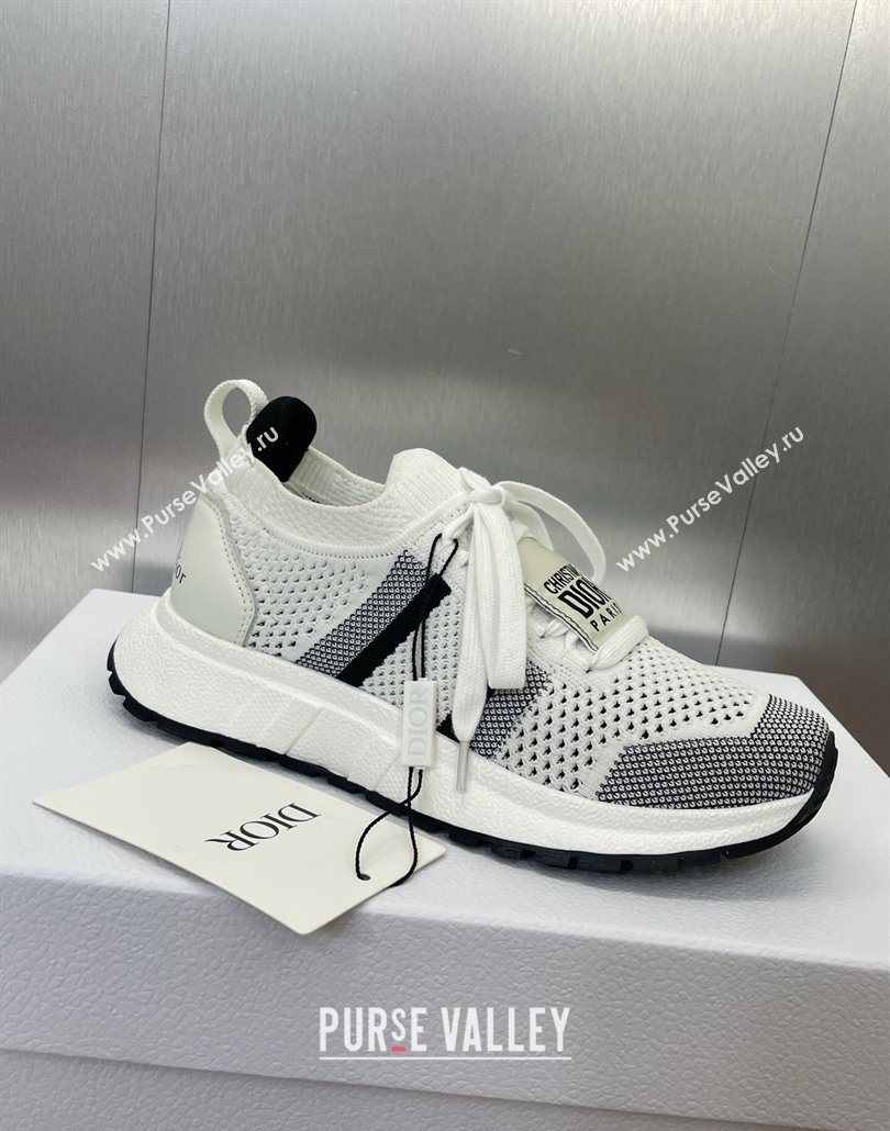 Dior RunnDior Sneakers in Technical Mesh White/Black 2025 (JC-250605032)