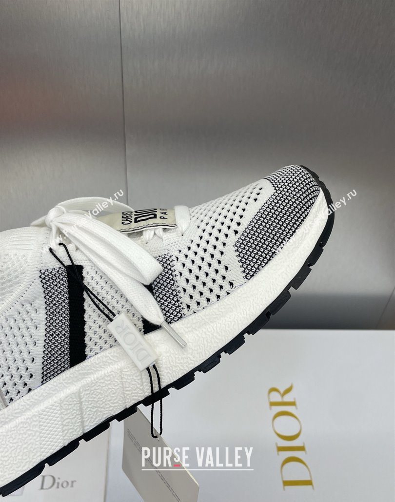Dior RunnDior Sneakers in Technical Mesh White/Black 2025 (JC-250605032)