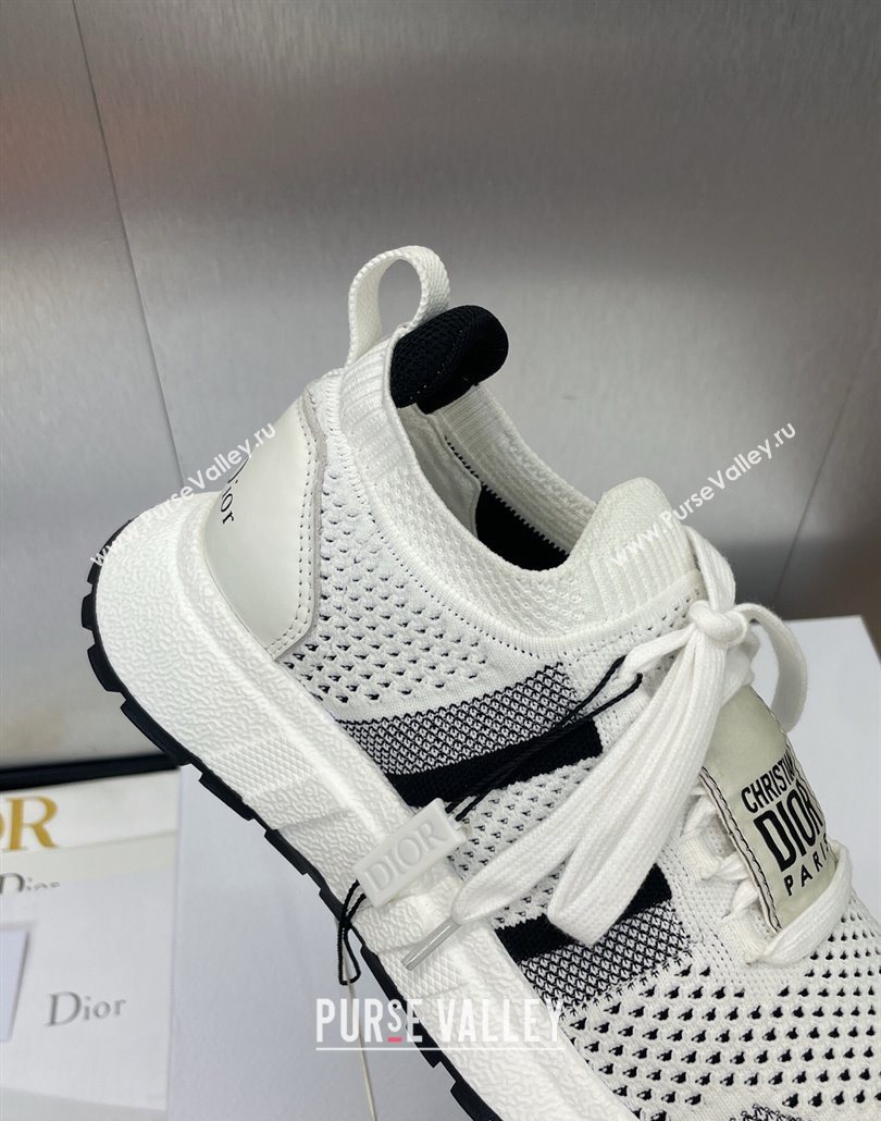 Dior RunnDior Sneakers in Technical Mesh White/Black 2025 (JC-250605032)