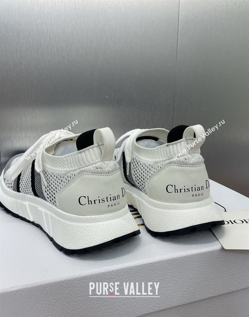 Dior RunnDior Sneakers in Technical Mesh White/Black 2025 (JC-250605032)