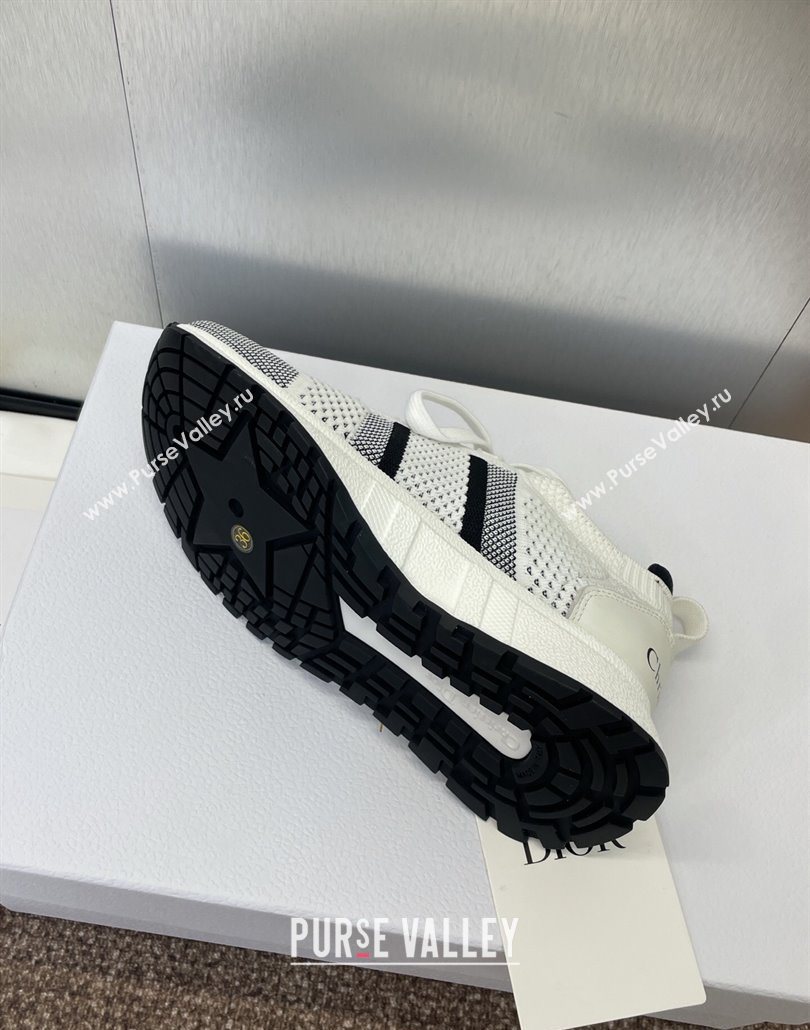 Dior RunnDior Sneakers in Technical Mesh White/Black 2025 (JC-250605032)