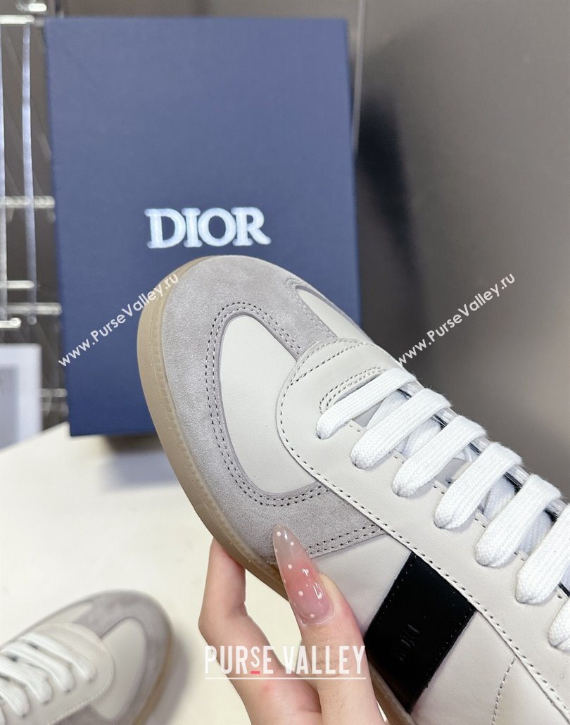 Dior B01 Matchpoint Sneakers in Calfskin and Suede Black/White 2025 (HQG-250605036)