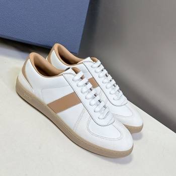 Dior B01 Matchpoint Sneakers in Calfskin and Suede Cognac Brown/White 2025 (HQG-250605035)