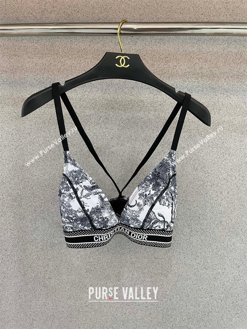 Dior Two-Pieces Swimwear Black/White 2025 0313 (SHI-250313059)