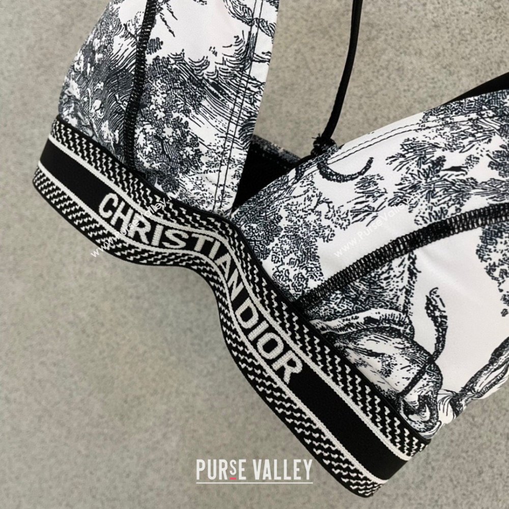 Dior Two-Pieces Swimwear Black/White 2025 0313 (SHI-250313059)