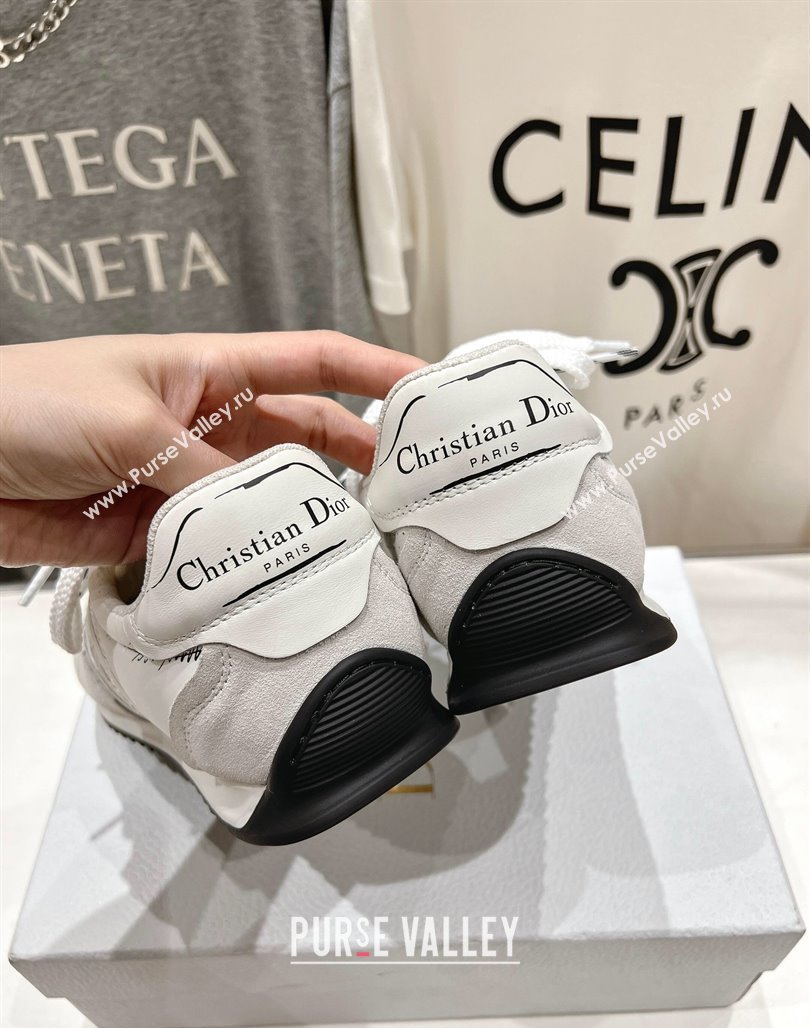 Dior D-Sketch Sneakers in Nylon and Calfskin with Signature White 2025 (MD-250425003)