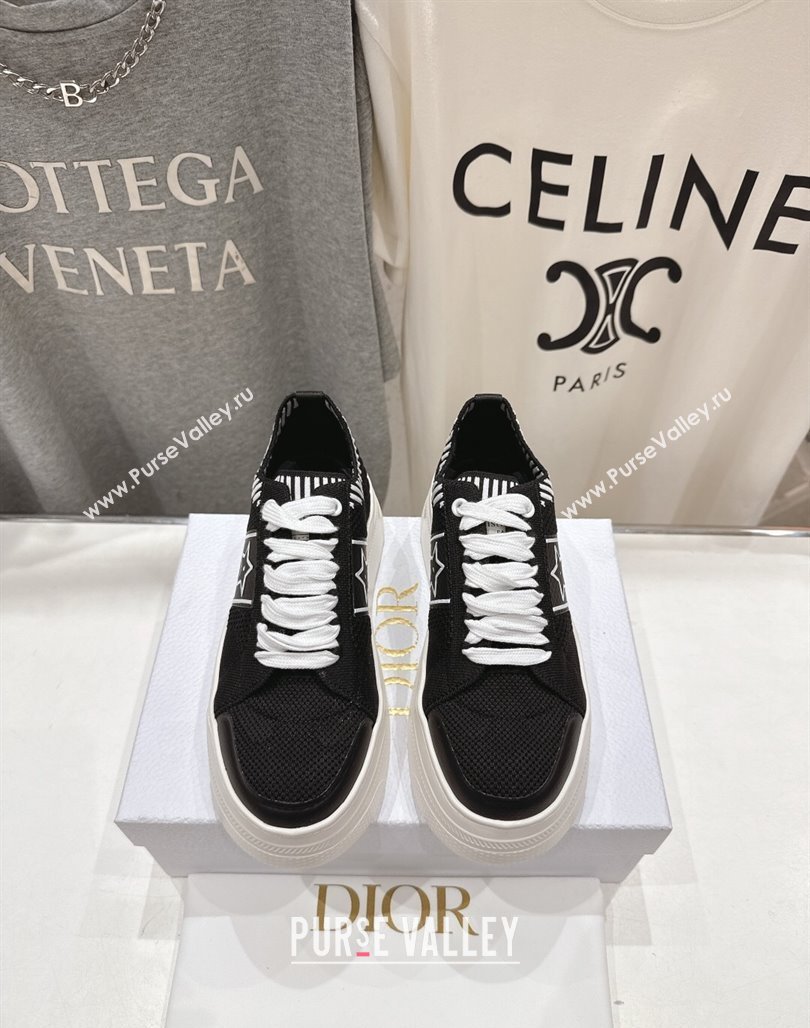 Dior Star Platform Sneakers in Technical Mesh Black 2025 (MD-250425010)
