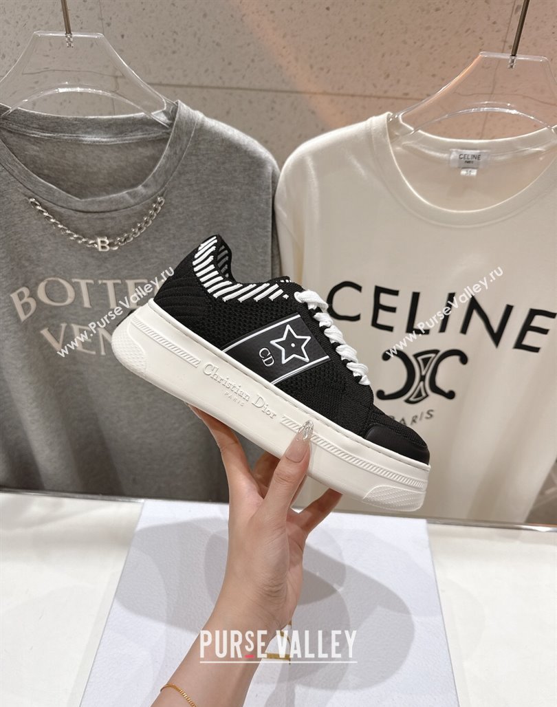 Dior Star Platform Sneakers in Technical Mesh Black 2025 (MD-250425010)