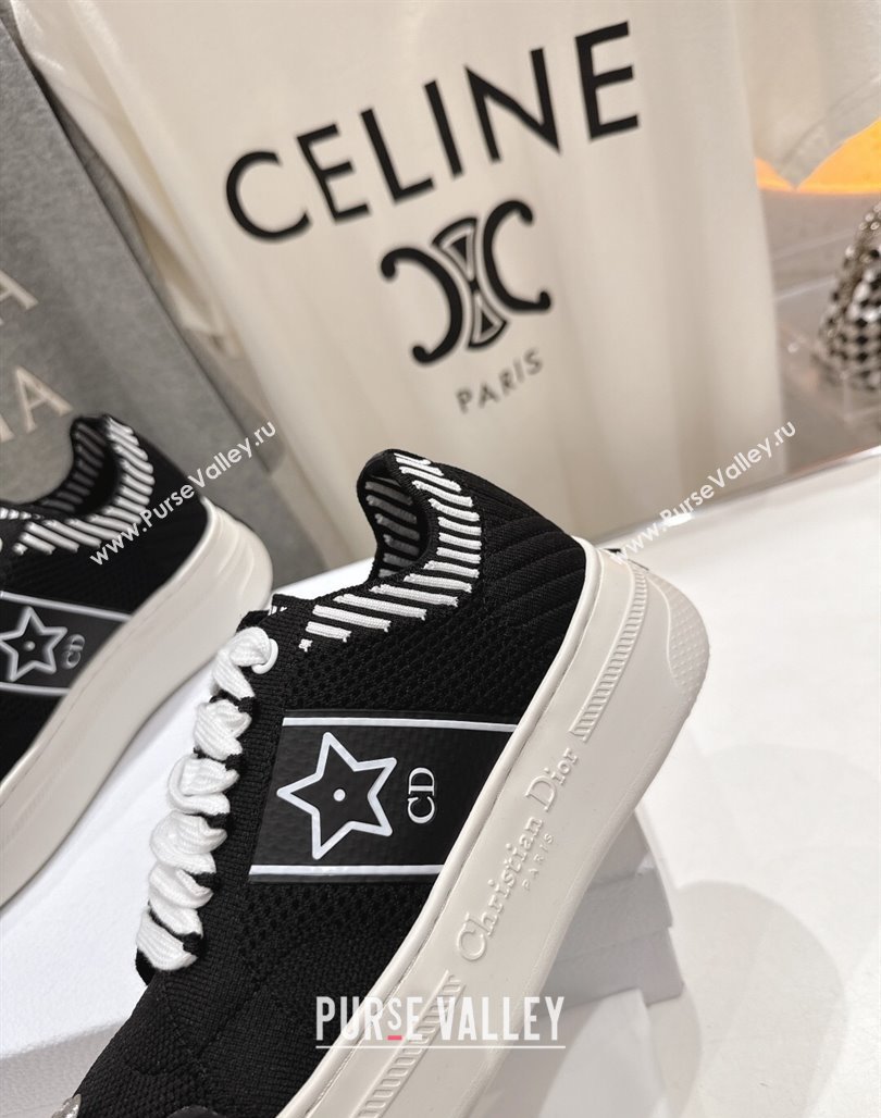 Dior Star Platform Sneakers in Technical Mesh Black 2025 (MD-250425010)