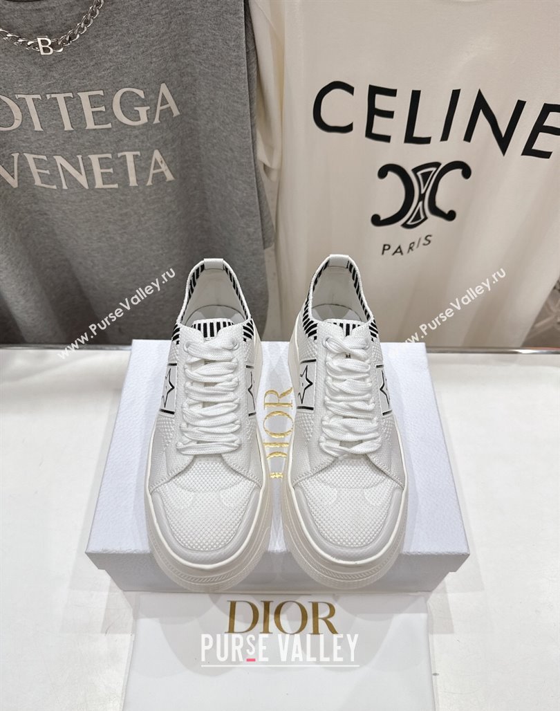 Dior Star Platform Sneakers in Technical Mesh White 2025 (MD-250425012)