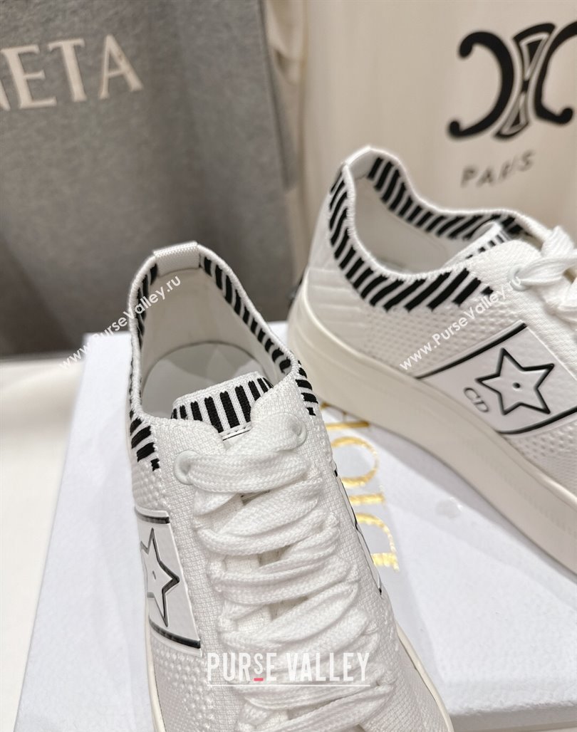 Dior Star Platform Sneakers in Technical Mesh White 2025 (MD-250425012)