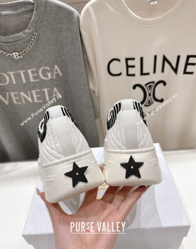 Dior Star Platform Sneakers in Technical Mesh White 2025 (MD-250425012)