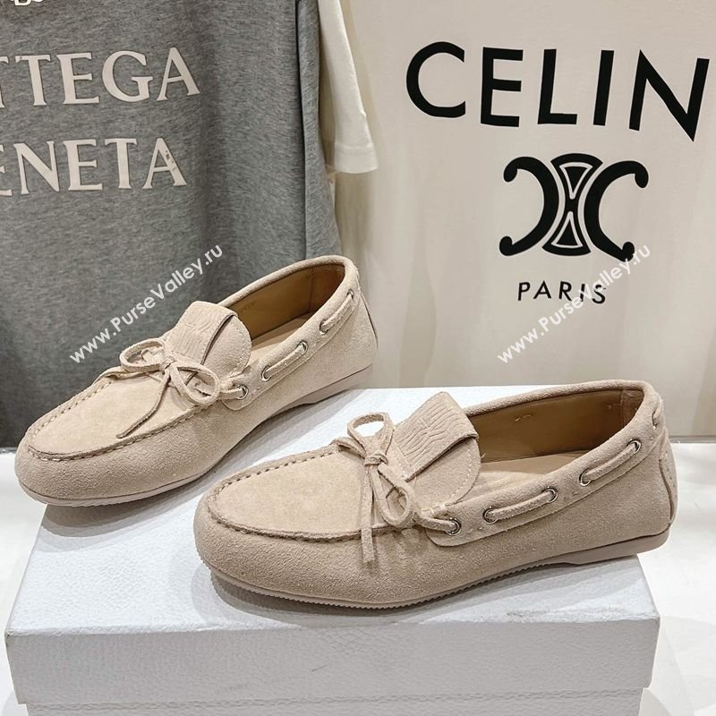 Dior Miss Dior Street Loafers in Suede Beige 2025 (MD-250425125)