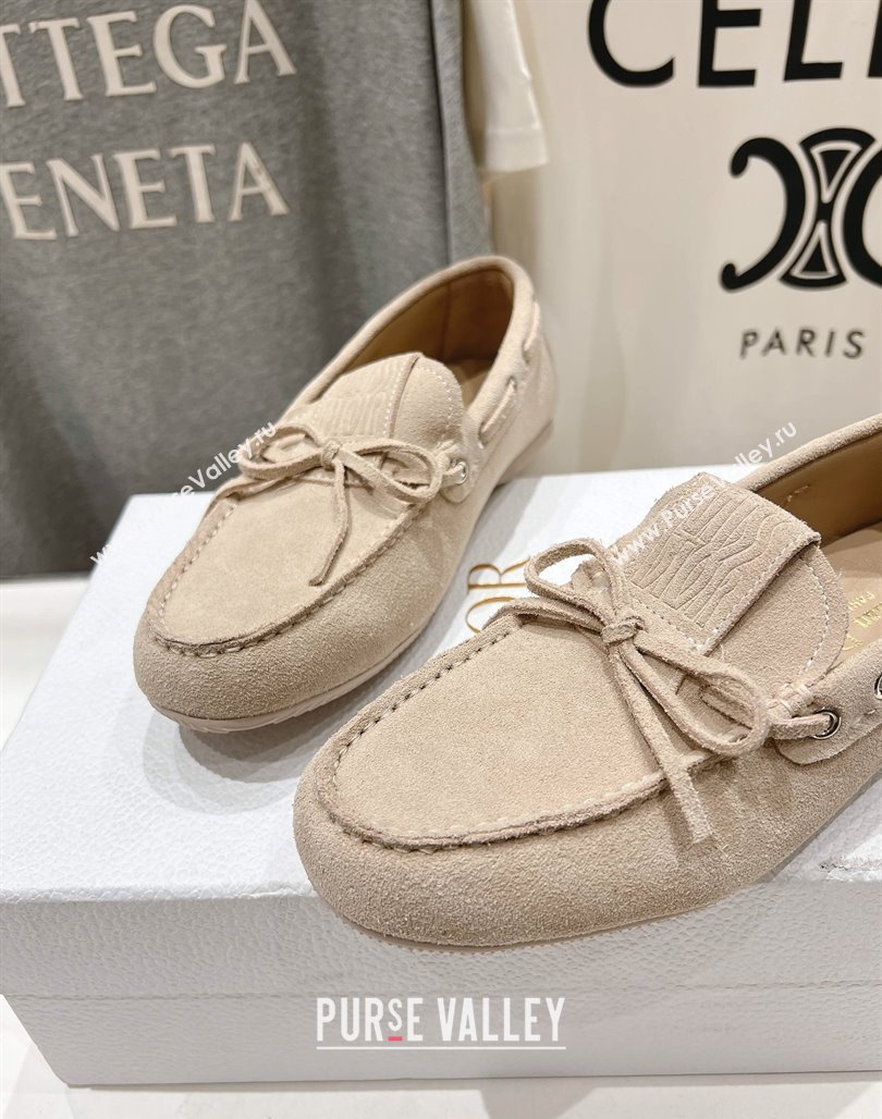 Dior Miss Dior Street Loafers in Suede Beige 2025 (MD-250425125)