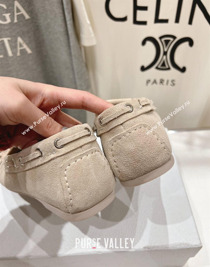 Dior Miss Dior Street Loafers in Suede Beige 2025 (MD-250425125)