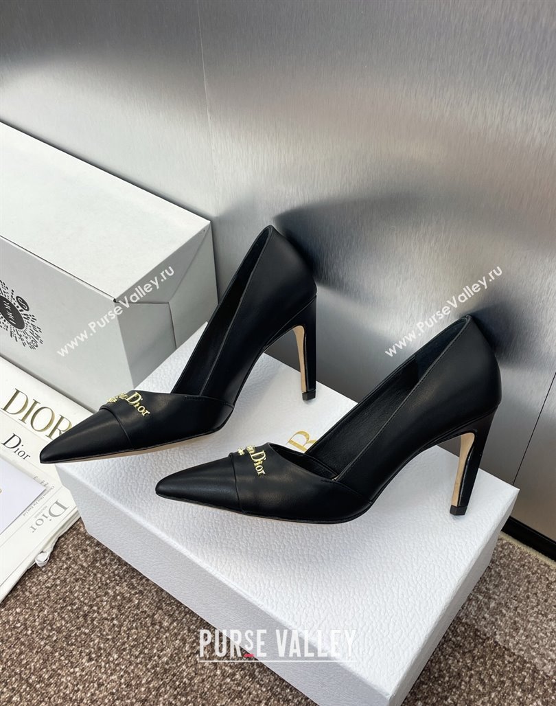 Dior My Dior Pumps 8cm in Supple Calfskin Black 2025 (MD-250425014)