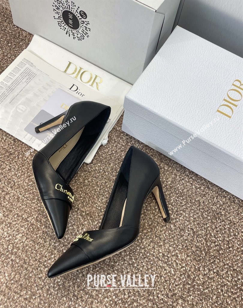 Dior My Dior Pumps 8cm in Supple Calfskin Black 2025 (MD-250425014)