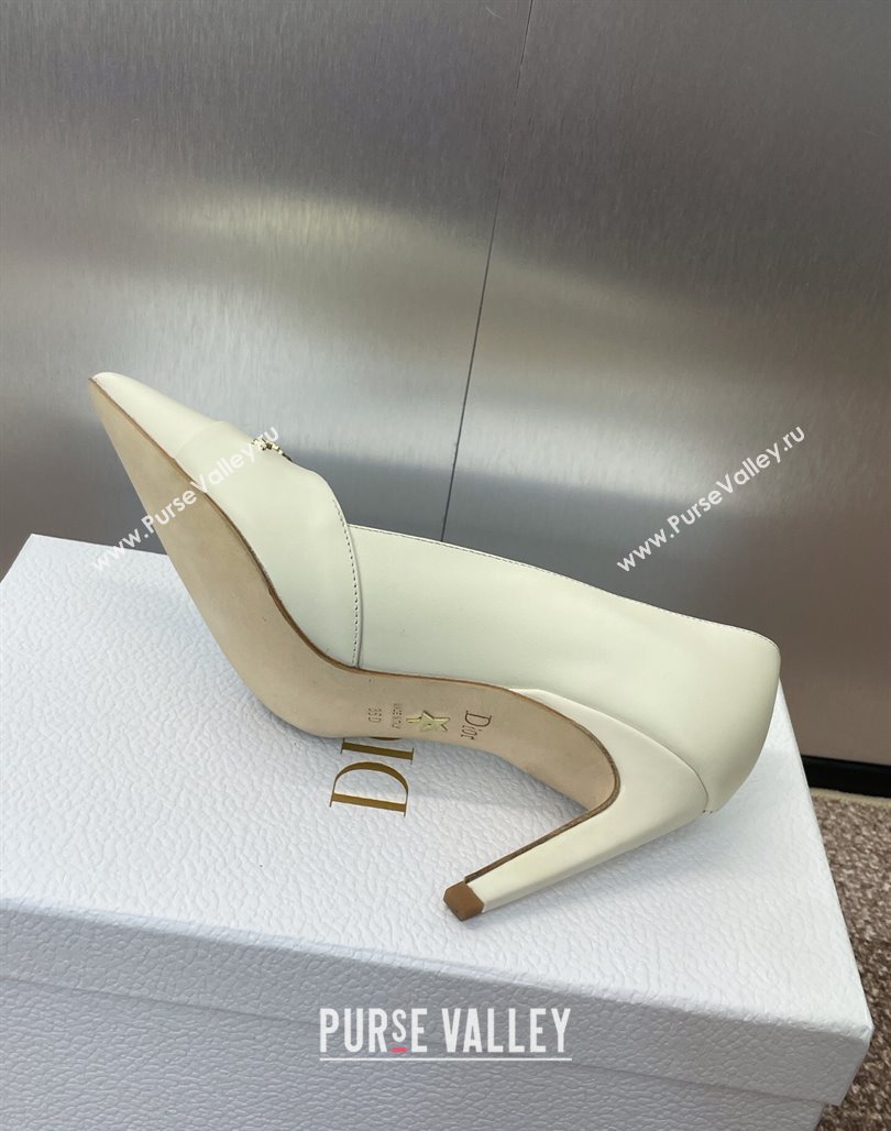 Dior My Dior Pumps 8cm in Supple Calfskin White 2025 (MD-250425015)