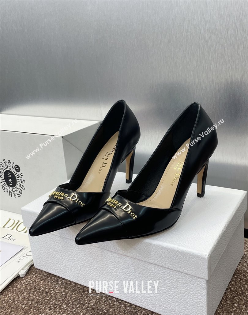 Dior My Dior Pumps 8cm in Shiny Calfskin Black 2025 (MD-250425016)