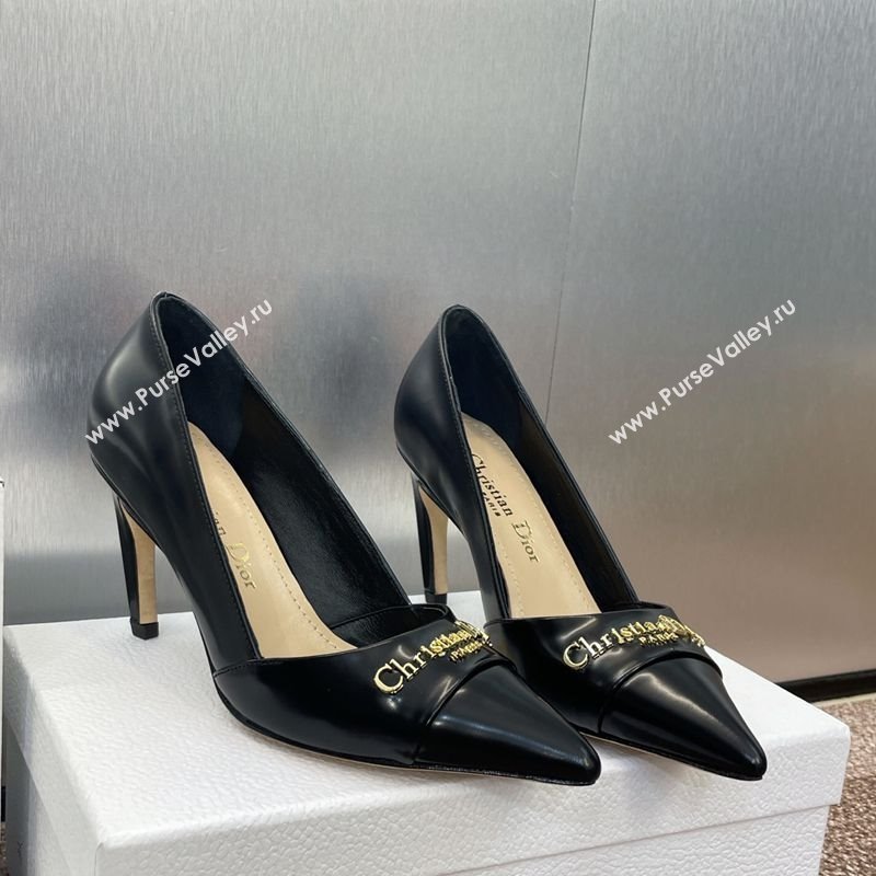 Dior My Dior Pumps 8cm in Shiny Calfskin Black 2025 (MD-250425016)