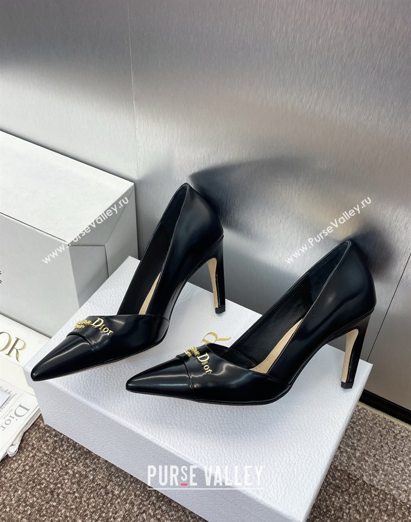 Dior My Dior Pumps 8cm in Shiny Calfskin Black 2025 (MD-250425016)