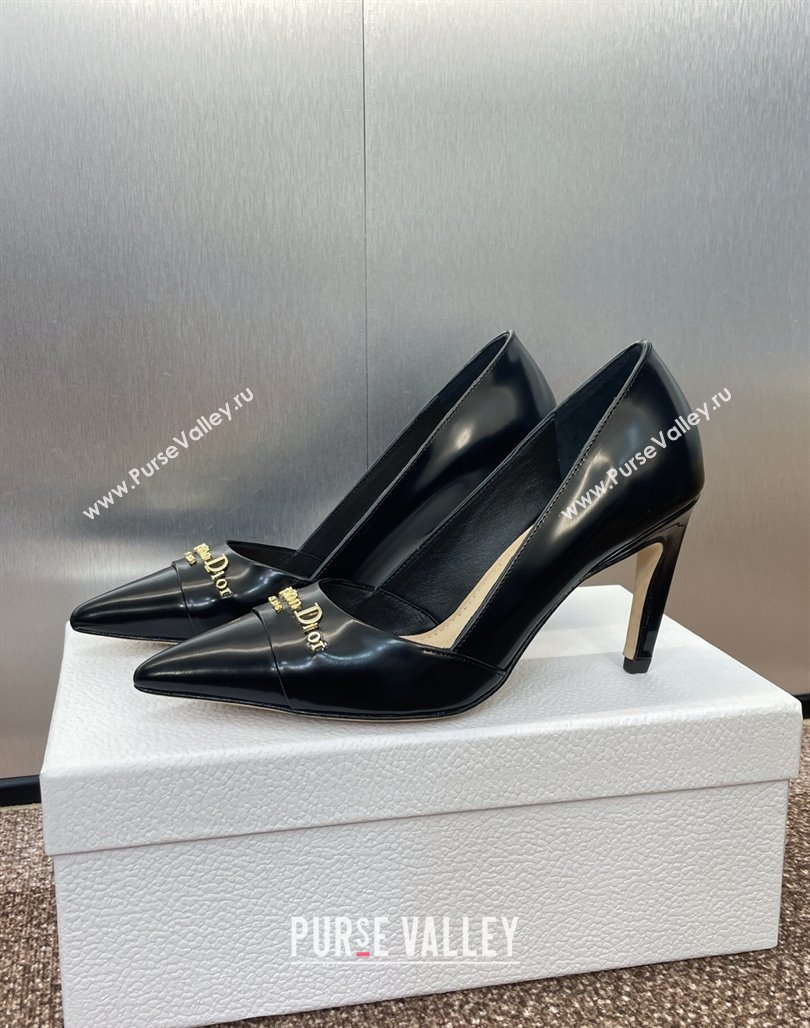 Dior My Dior Pumps 8cm in Shiny Calfskin Black 2025 (MD-250425016)