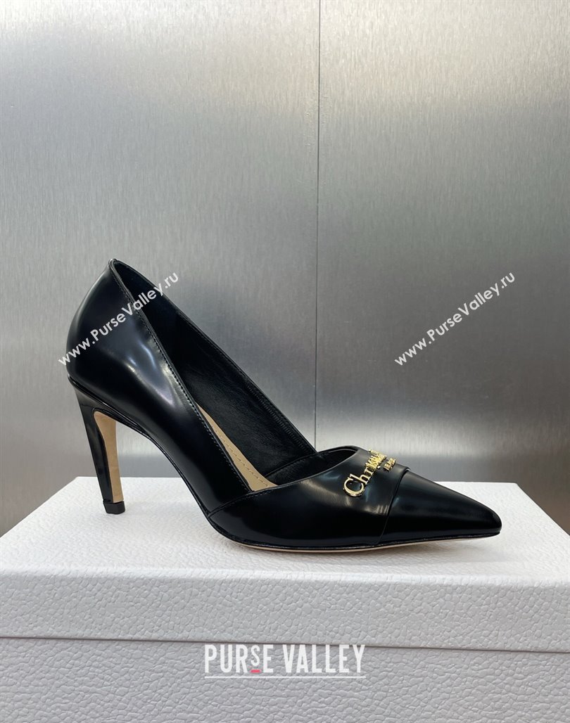 Dior My Dior Pumps 8cm in Shiny Calfskin Black 2025 (MD-250425016)
