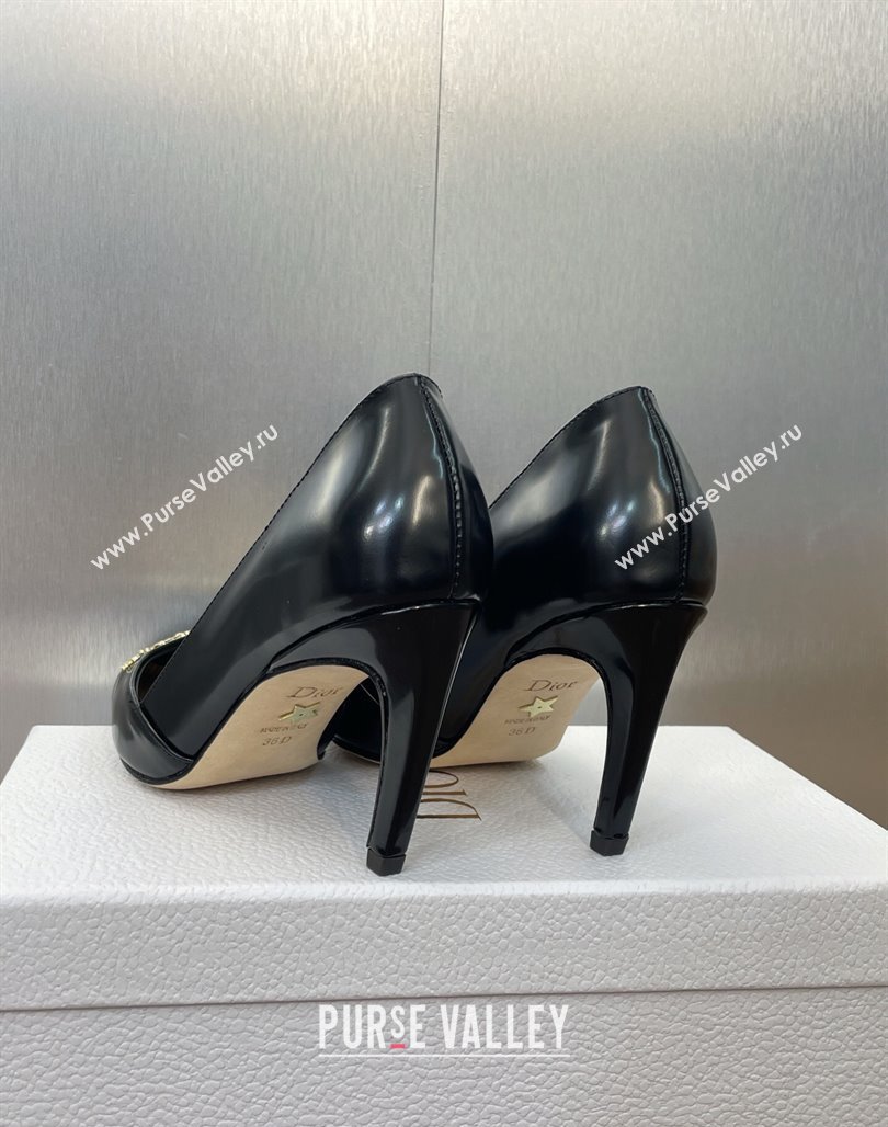 Dior My Dior Pumps 8cm in Shiny Calfskin Black 2025 (MD-250425016)