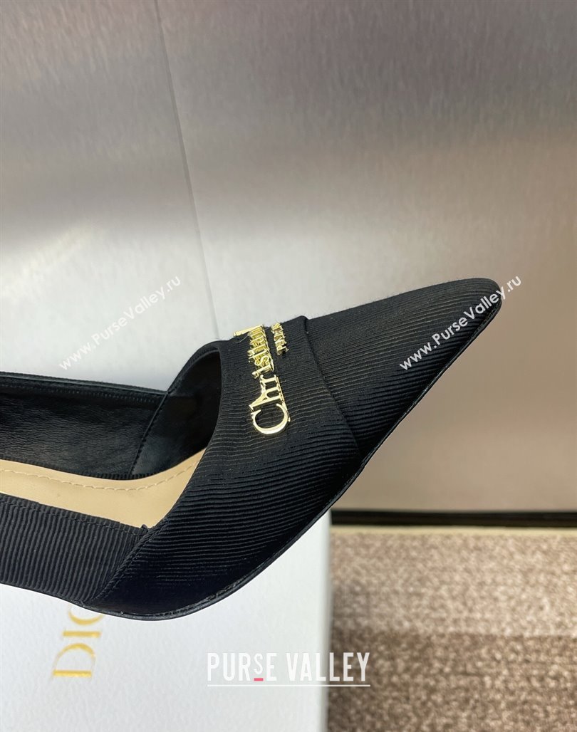 Dior My Dior Pumps 8cm in Moire Fabric Black 2025 (MD-250425019)
