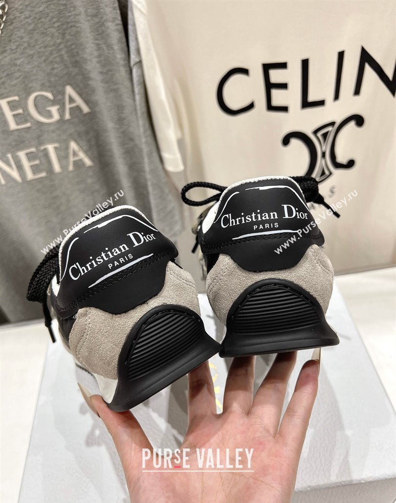 Dior D-Sketch Sneakers in Nylon and Calfskin with Signature Black 2025 (MD-250425001)