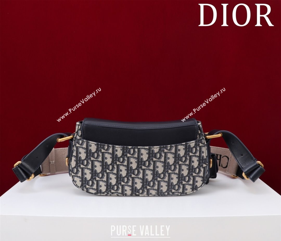 Dior Small Streetchic Bag in Blue Dior Oblique Jacquard and Smooth Calfskin 2025 391907 (XXG-250521110)