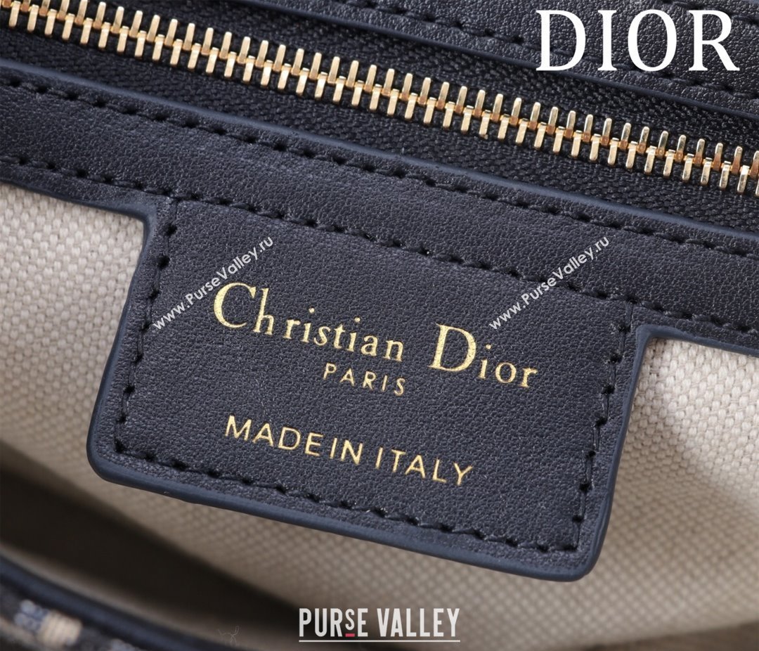 Dior Small Streetchic Bag in Blue Dior Oblique Jacquard and Smooth Calfskin 2025 391907 (XXG-250521110)