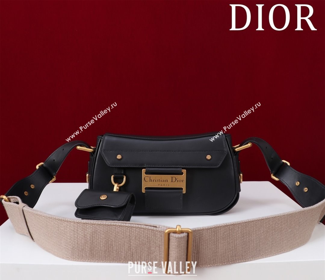 Dior Small Streetchic Bag in Smooth Calfskin Leather Black 2025 391907 (XXG-250521111)