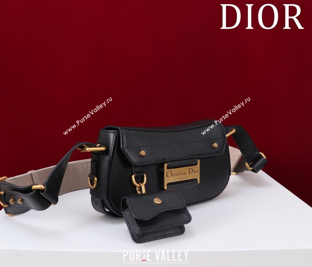 Dior Small Streetchic Bag in Smooth Calfskin Leather Black 2025 391907 (XXG-250521111)