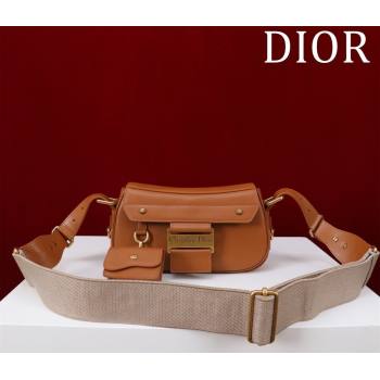 Dior Small Streetchic Bag in Smooth Calfskin Leather Brown 2025 391907 (XXG-250521112)