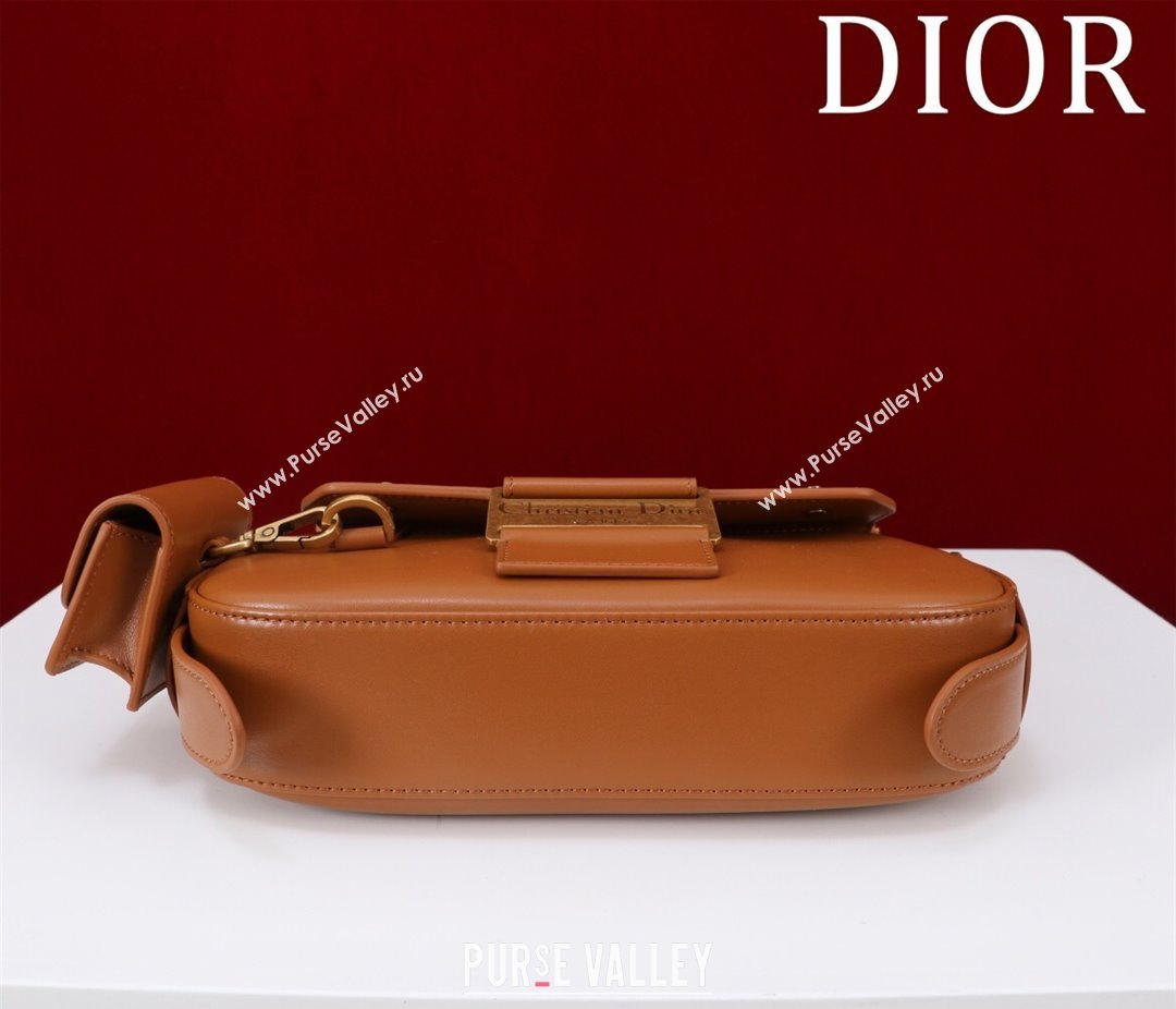 Dior Small Streetchic Bag in Smooth Calfskin Leather Brown 2025 391907 (XXG-250521112)