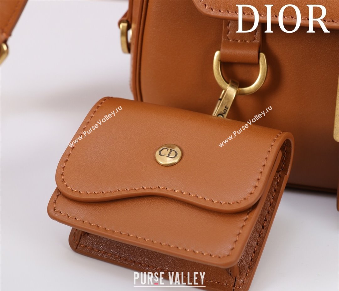 Dior Small Streetchic Bag in Smooth Calfskin Leather Brown 2025 391907 (XXG-250521112)