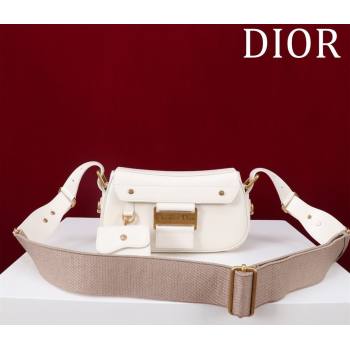 Dior Small Streetchic Bag in Smooth Calfskin Leather White 2025 391907 (XXG-250521113)