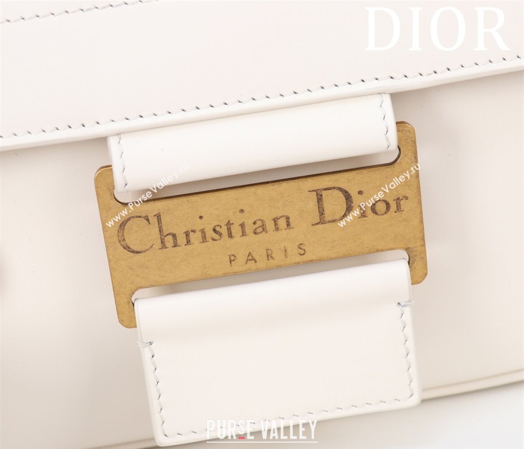 Dior Small Streetchic Bag in Smooth Calfskin Leather White 2025 391907 (XXG-250521113)