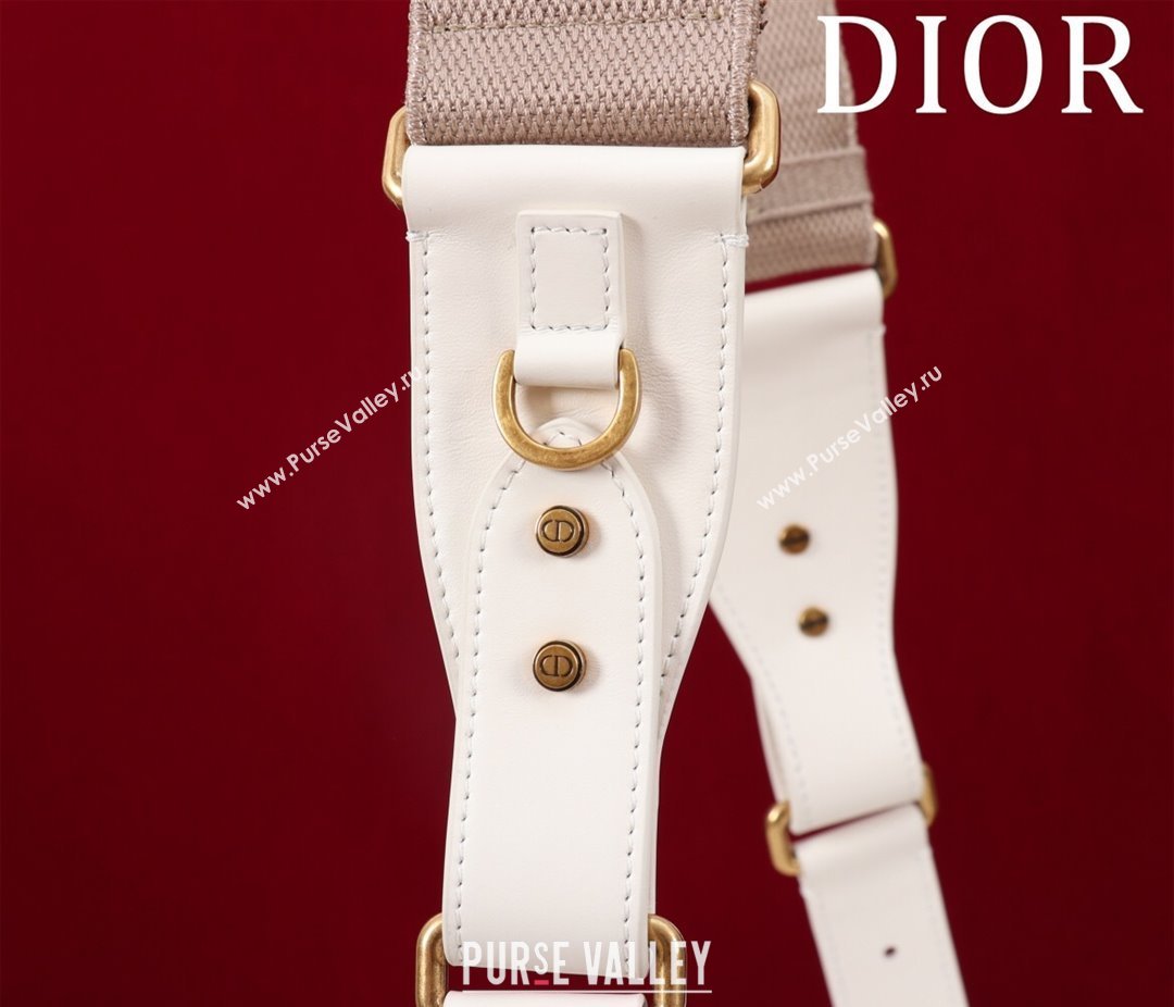 Dior Small Streetchic Bag in Smooth Calfskin Leather White 2025 391907 (XXG-250521113)