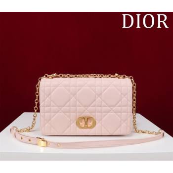 Dior Medium Soft Dior Caro Bag in Macrocannage Lambskin Powder Pink 2025 M9253 (XXG-250521124)