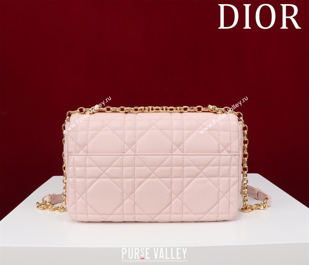 Dior Medium Soft Dior Caro Bag in Macrocannage Lambskin Powder Pink 2025 M9253 (XXG-250521124)