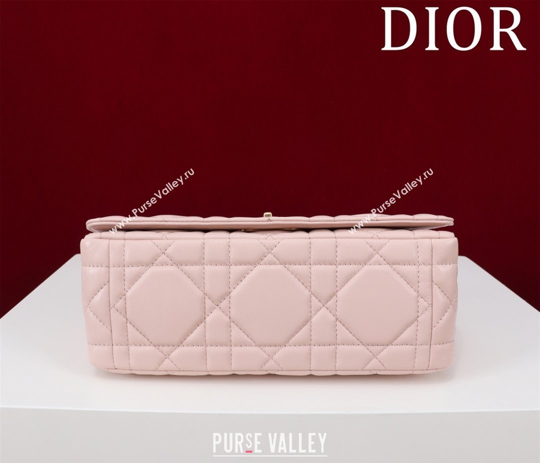 Dior Medium Soft Dior Caro Bag in Macrocannage Lambskin Powder Pink 2025 M9253 (XXG-250521124)